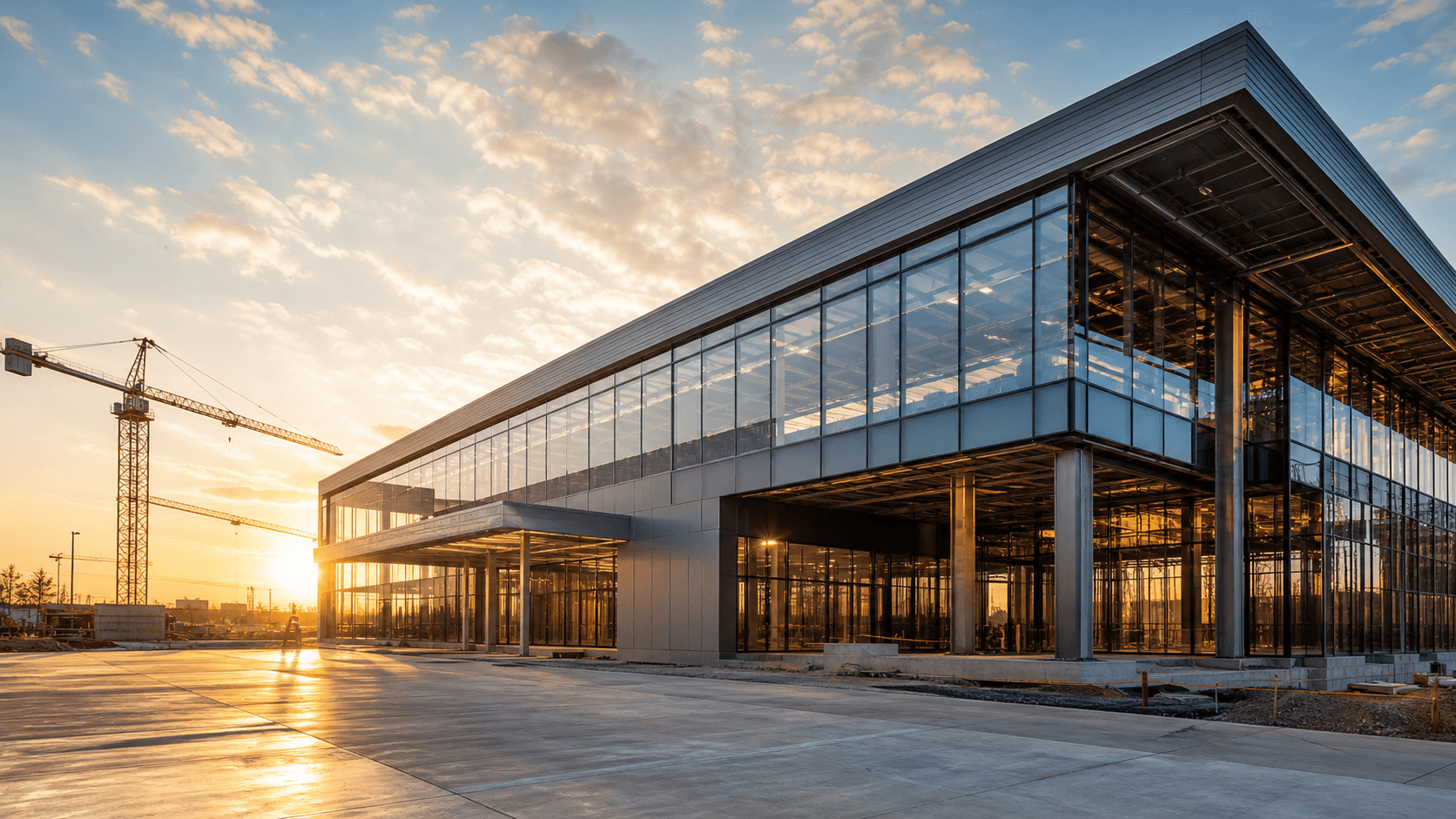Modern commercial building exterior